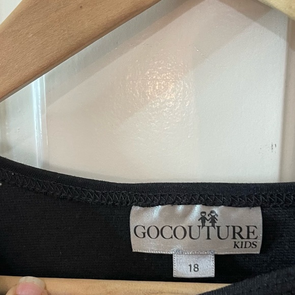 Black and Ginham Poplin Drop Frill Hem Sweat Sweatshirt Dress - Picture 5 of 10